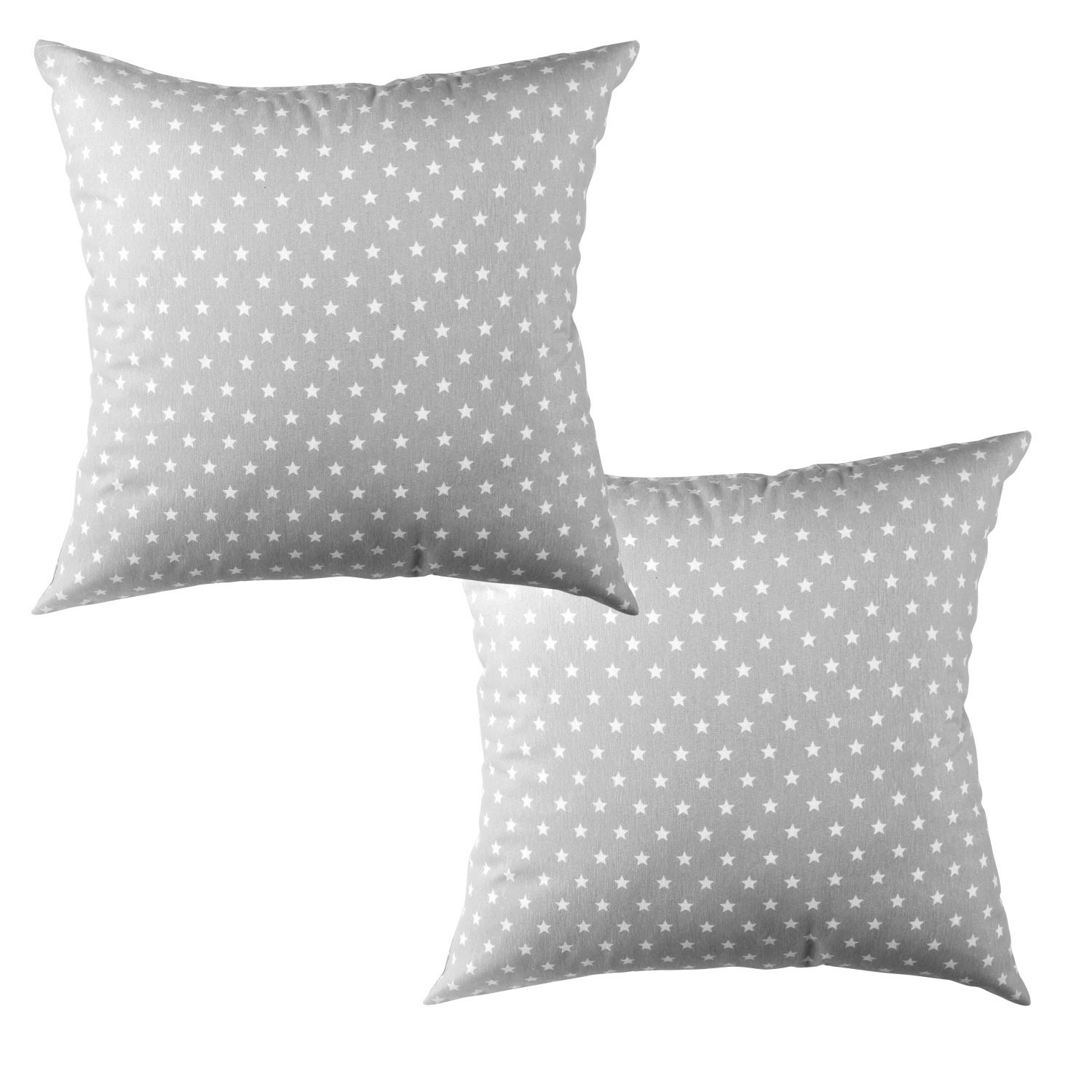  Set 2 Cojines  Estrellitas Mini Grey 50x50cm