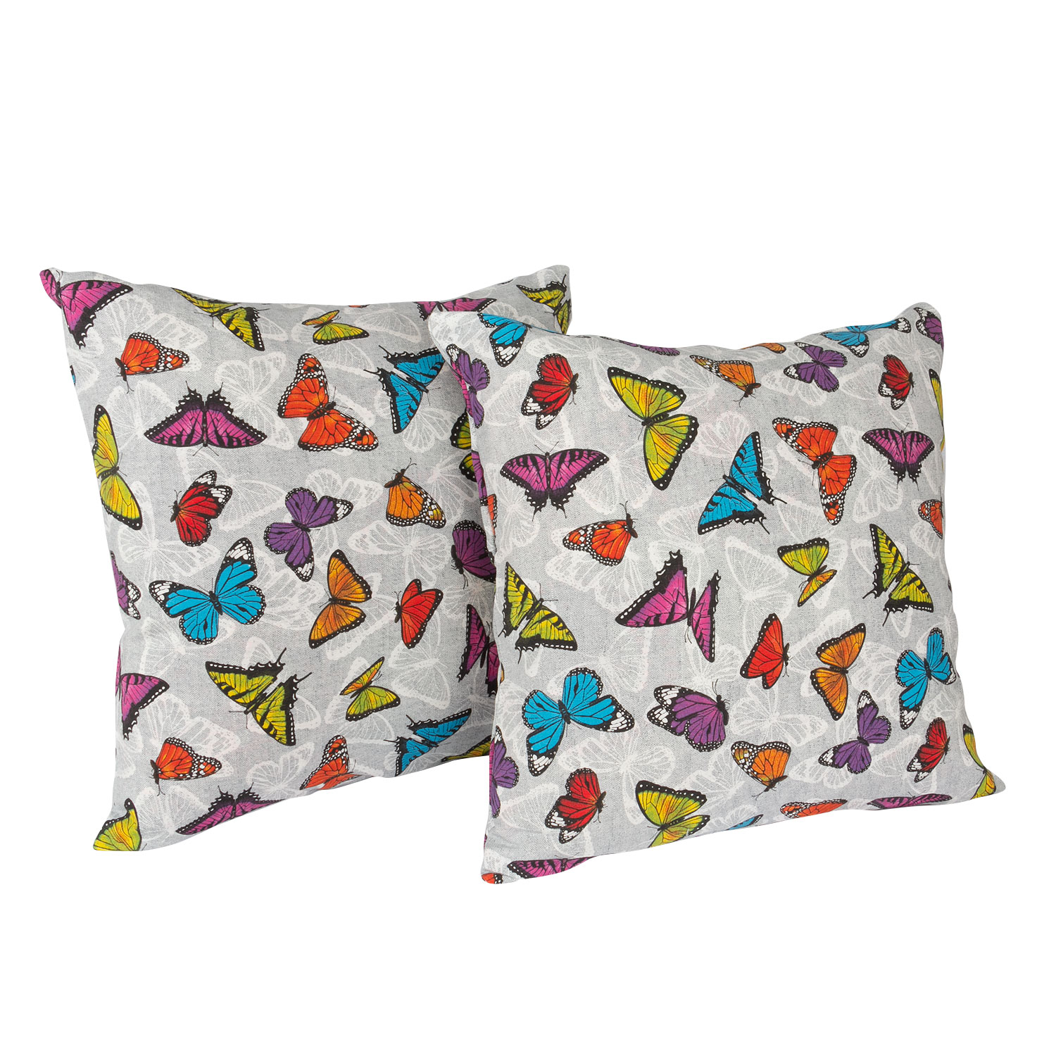 Set 2 Cojines  Lona Mimi Gris  50x50cm